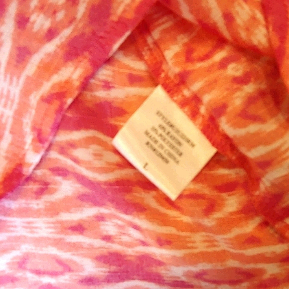 Fred David Pink Pattern Sleeveless Blouse - Picture 5 of 5